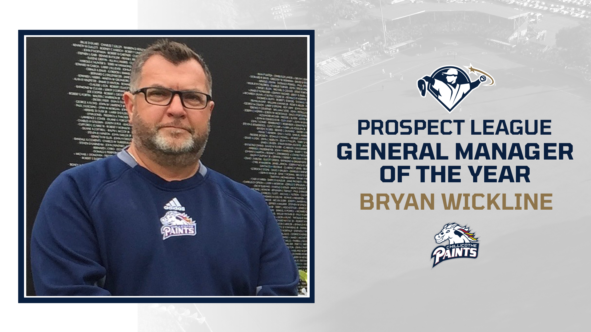 Bryan Wickline Named Prospect League GM of the Year